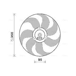 Ventilátor chladenia motora AVA QUALITY COOLING VN7511