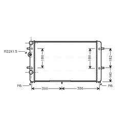 Chladič motora AVA QUALITY COOLING VNA2179