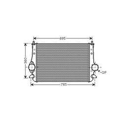 Chladič plniaceho vzduchu AVA QUALITY COOLING VNA4251