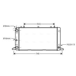 Chladič motora AVA QUALITY COOLING AI2098