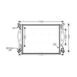 Chladič motora AVA QUALITY COOLING AI2204