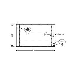 Chladič motora AVA QUALITY COOLING BW2277