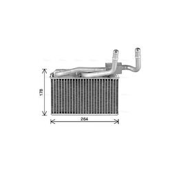 Výmenník tepla vnútorného kúrenia AVA QUALITY COOLING BW6600