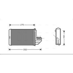 Výmenník tepla vnútorného kúrenia AVA QUALITY COOLING BWA6172