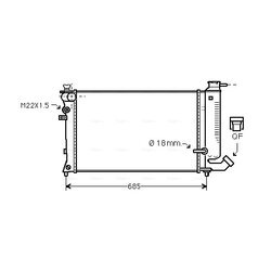 Chladič motora AVA QUALITY COOLING CNA2121