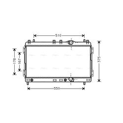 Chladič motora AVA QUALITY COOLING CR2055