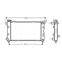 Chladič motora AVA QUALITY COOLING CR2085