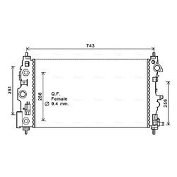 Chladič motora AVA QUALITY COOLING CT2046