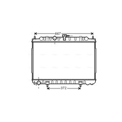 Chladič motora AVA QUALITY COOLING DN2238