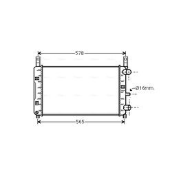 Chladič motora AVA QUALITY COOLING FD2117