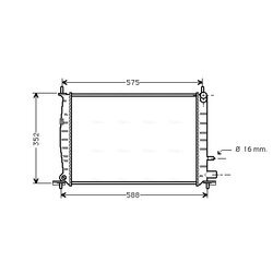 Chladič motora AVA QUALITY COOLING FD2220