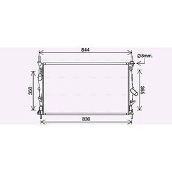 Chladič motora AVA QUALITY COOLING FD2628