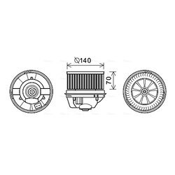 Vnútorný ventilátor AVA QUALITY COOLING FD8496