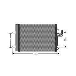 Kondenzátor klimatizácie AVA QUALITY COOLING FDA5427D