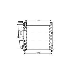 Chladič motora AVA QUALITY COOLING FT2038