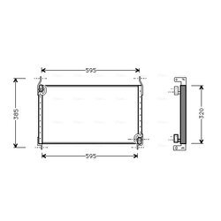 Kondenzátor klimatizácie AVA QUALITY COOLING FT5173