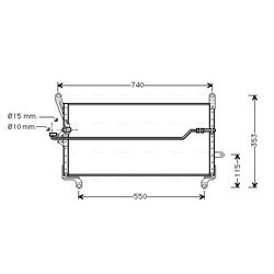 Kondenzátor klimatizácie AVA QUALITY COOLING FT5179