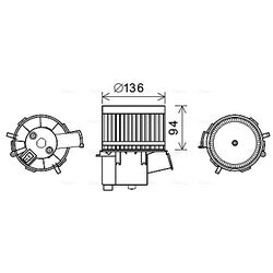 Vnútorný ventilátor AVA QUALITY COOLING FT8434