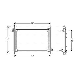 Kondenzátor klimatizácie AVA QUALITY COOLING FTA5237