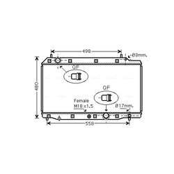 Chladič motora AVA QUALITY COOLING HD2215