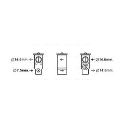 Expanzný ventil klimatizácie AVA QUALITY COOLING HY1397