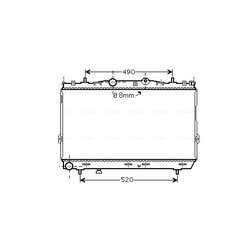 Chladič motora AVA QUALITY COOLING HY2187