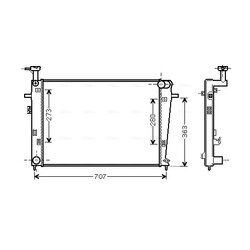 Chladič motora AVA QUALITY COOLING HY2275