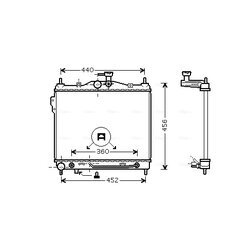 Chladič motora AVA QUALITY COOLING HYA2100