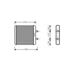 Výmenník tepla vnútorného kúrenia AVA QUALITY COOLING IV6048