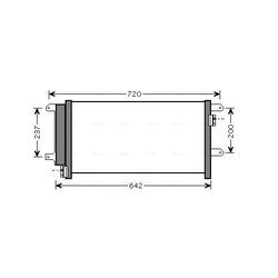 Kondenzátor klimatizácie AVA QUALITY COOLING IVA5089D