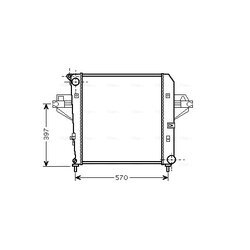 Chladič motora AVA QUALITY COOLING JE2046