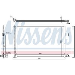 Kondenzátor klimatizácie AVA QUALITY COOLING JE5090D - obr. 1