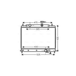 Chladič motora AVA QUALITY COOLING KA2079