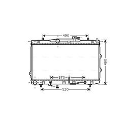 Chladič motora AVA QUALITY COOLING KAA2075