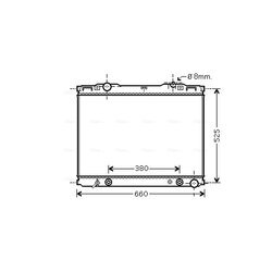 Chladič motora AVA QUALITY COOLING KAA2139