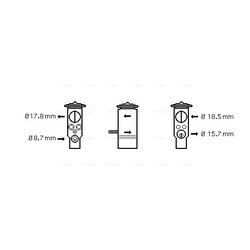 Expanzný ventil klimatizácie AVA QUALITY COOLING MC1005