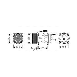 Kompresor klimatizácie AVA QUALITY COOLING MNAK061