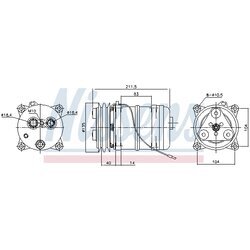 Kompresor klimatizácie AVA QUALITY COOLING MNK163 - obr. 1