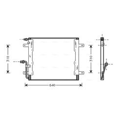 Kondenzátor klimatizácie AVA QUALITY COOLING MS5262