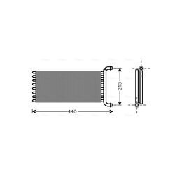 Výmenník tepla vnútorného kúrenia AVA QUALITY COOLING MSA6399