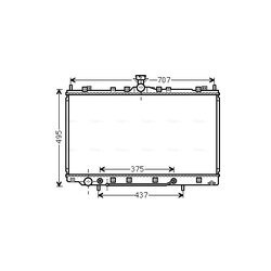 Chladič motora AVA QUALITY COOLING MT2217