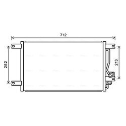 Kondenzátor klimatizácie AVA QUALITY COOLING MT5248