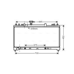 Chladič motora AVA QUALITY COOLING MZ2220