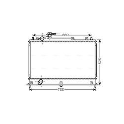 Chladič motora AVA QUALITY COOLING MZ2255