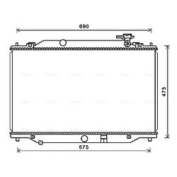 Chladič motora AVA QUALITY COOLING MZ2270