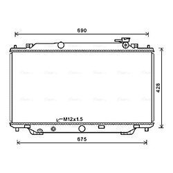 Chladič motora AVA QUALITY COOLING MZ2282