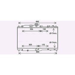 Chladič motora AVA QUALITY COOLING MZ2285