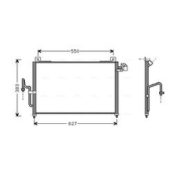 Kondenzátor klimatizácie AVA QUALITY COOLING MZ5159