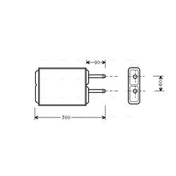 Výmenník tepla vnútorného kúrenia AVA QUALITY COOLING MZ6124