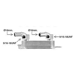 Chladič oleja automatickej prevodovky AVA QUALITY COOLING OL3708 - obr. 2